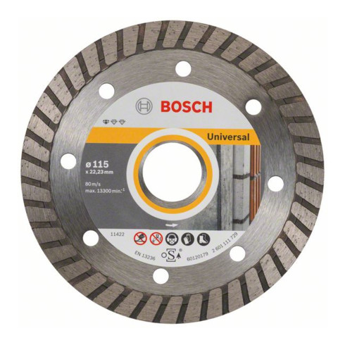 Bosch Diamanttrennscheibe Standard for Universal Turbo 115x22,23x2x10 mm