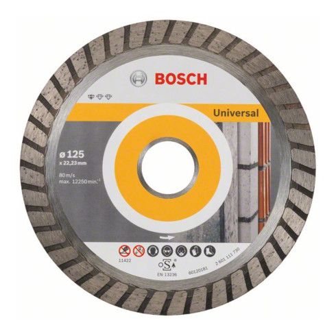 Bosch Diamanttrennscheibe Standard for Universal Turbo 125x22,23x2x10 mm