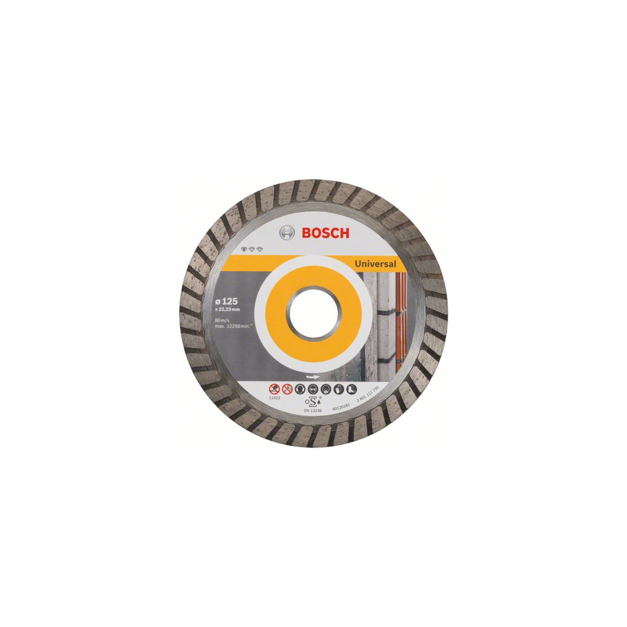 BOSCH Diamanttrennscheibe Standard for Universal Turbo 125x22,23x2x10 mm
