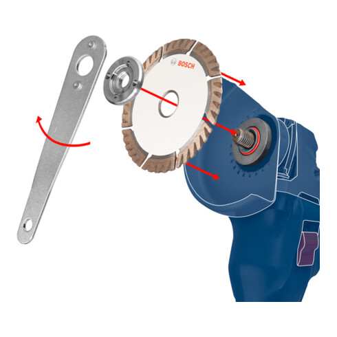 Bosch Diamanttrennscheibe Standard for Universal Turbo 125x22,23x2x10 mm