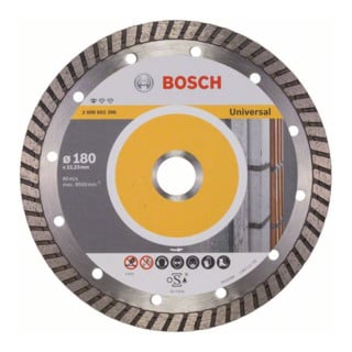 Bosch Diamanttrennscheibe Standard for Universal Turbo 180x22,23x2,5x10 mm