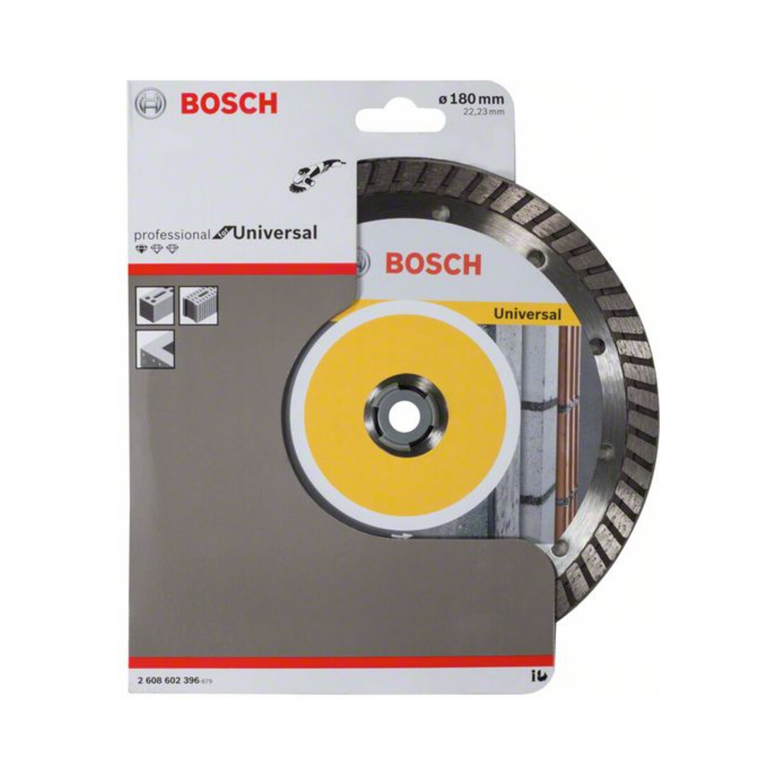 Bosch Diamanttrennscheibe Standard for Universal Turbo 180x22,23x2,5x10 mm