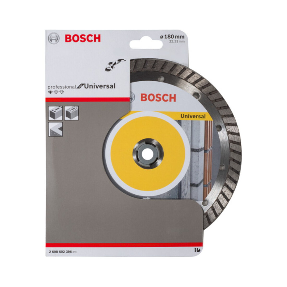 Bosch Diamanttrennscheibe Standard for Universal Turbo 180x22,23x2,5x10 mm