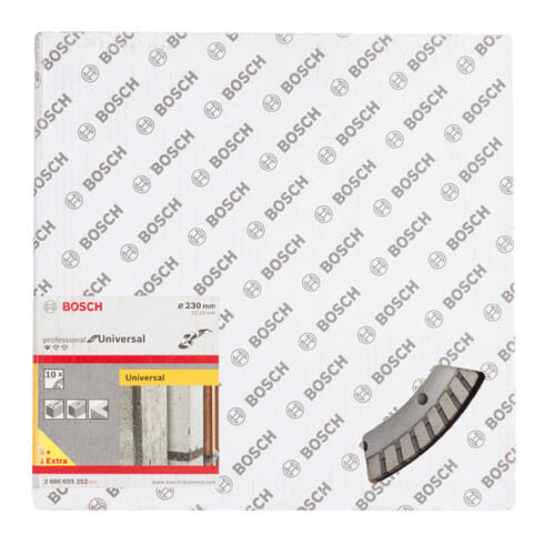 Bosch Diamanttrennscheibe Standard for Universal Turbo 230x22,23x2,5x10 mm