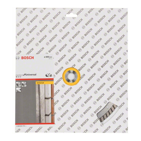 Bosch Diamanttrennscheibe Standard for Universal Turbo 300 x 20,00 x 3 x 10 mm