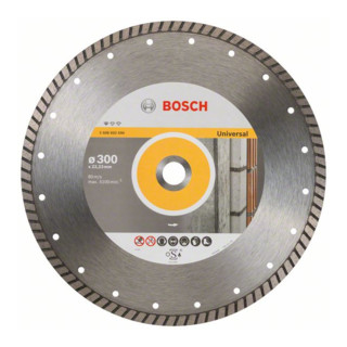 Bosch Diamanttrennscheibe Standard for Universal Turbo 300 x 22,23 x 3 x 10 mm