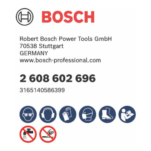 Bosch Diamanttrennscheibe Standard for Universal Turbo 300 x 22,23 x 3 x 10 mm