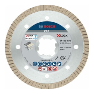Bosch Diamanttrennscheibe X-LOCK Best for Ceramic Extra Clean Turbo