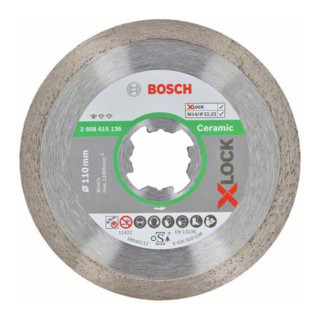 Bosch Diamanttrennscheibe X-LOCK Standard for Ceramic 110 x 22,23 x 1,6 x 7,5 mm