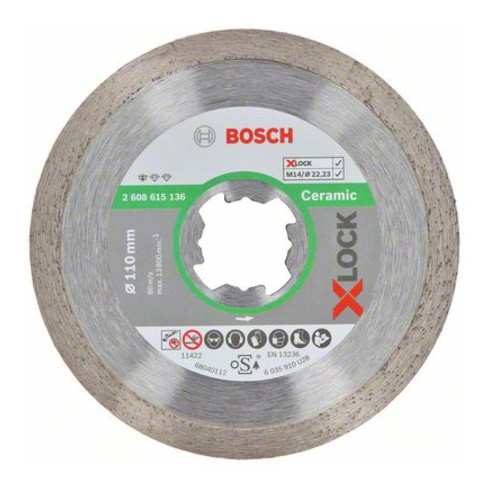Bosch X-LOCK Diamanttrennscheibe Standard for Ceramic