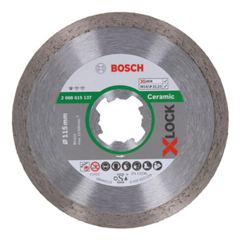 Bosch X-LOCK Diamanttrennscheibe Standard for Ceramic