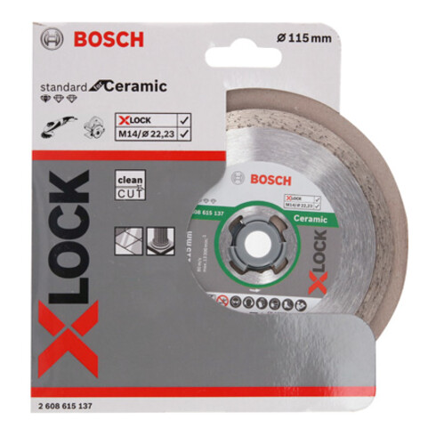 Bosch X-LOCK Diamanttrennscheibe Standard for Ceramic