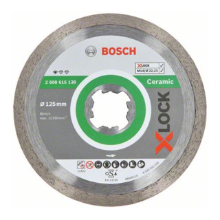 Bosch Diamanttrennscheibe X-LOCK Standard for Ceramic 125 x 22,23 x 1,6 x 7 mm