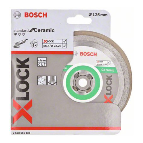 Bosch X-LOCK Diamanttrennscheibe Standard for Ceramic