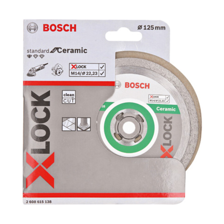 Bosch Diamanttrennscheibe X-LOCK Standard for Ceramic 125 x 22,23 x 1,6 x 7 mm