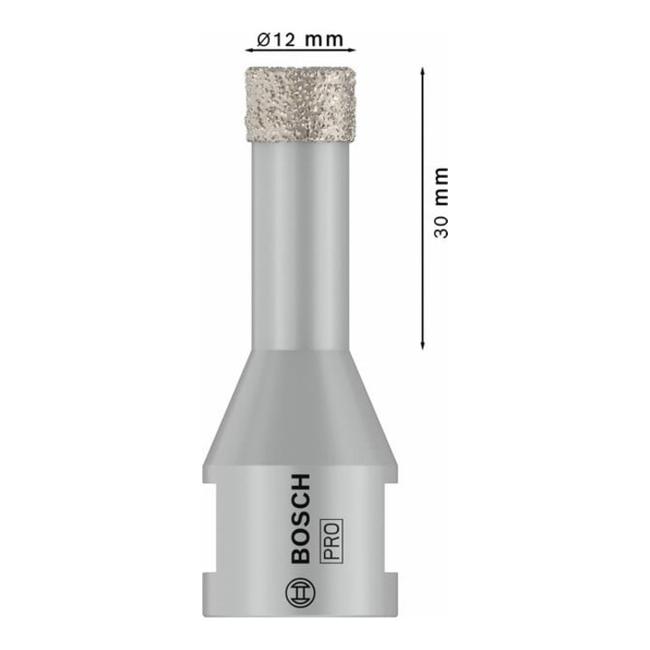 Bosch Diamanttrockenbohrer Dry Speed, 12 x 30 mm