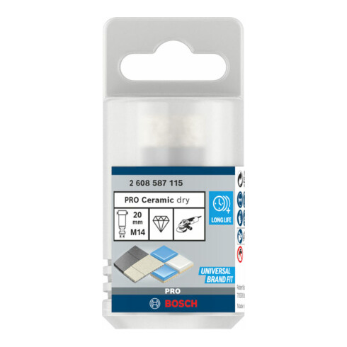 Bosch Diamanttrockenbohrer Dry Speed Best for Ceramic 20 x 35 mm