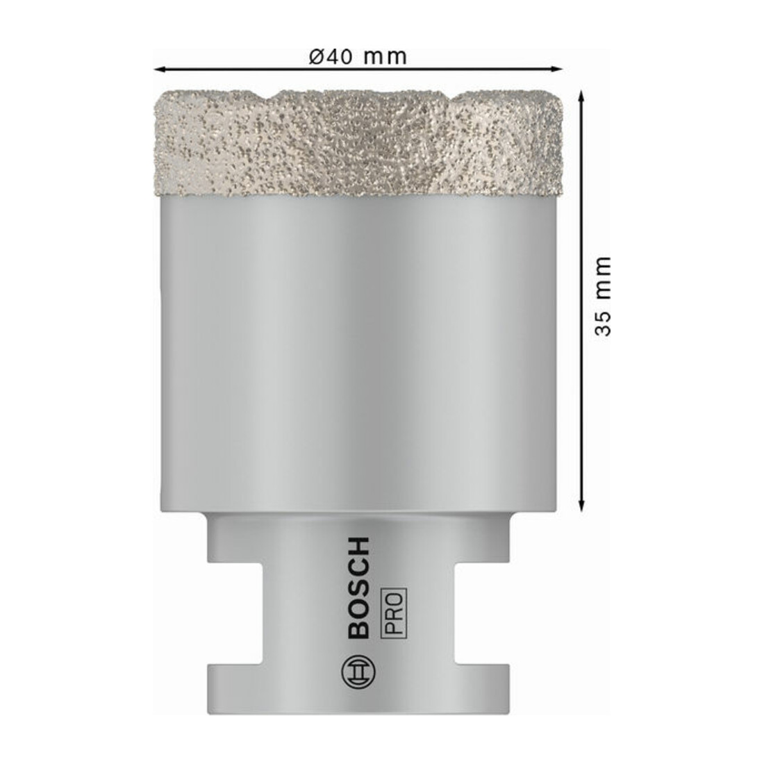 Bosch Diamanttrockenbohrer Dry Speed Best for Ceramic 40 x 35 mm