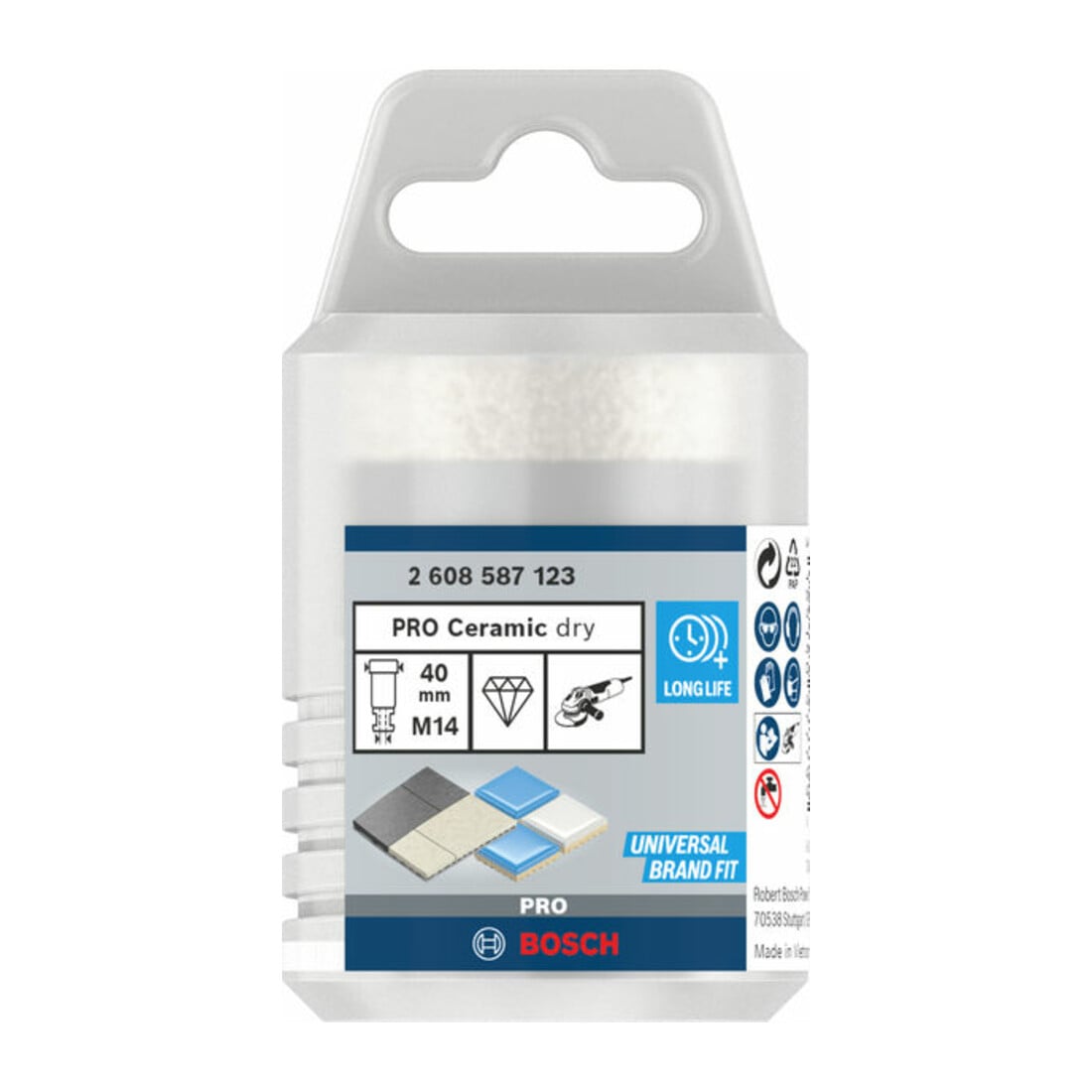 Bosch Diamanttrockenbohrer Dry Speed Best for Ceramic 40 x 35 mm