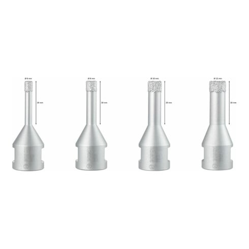Bosch Diamanttrockenbohrer-Set Dry Speed, 4-teilig, 6 - 12 mm