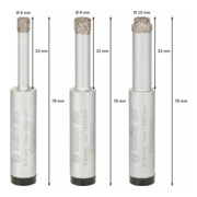 Bosch Diamanttrockenbohrer-Set Robust Line Easy Dry Best for Ceramic 3-teilig 6-10mm-5