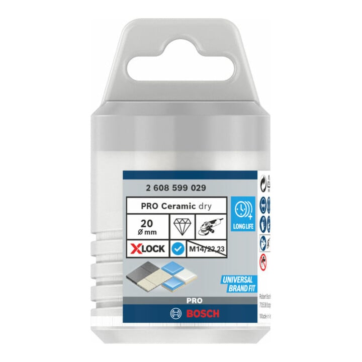 Bosch Diamanttrockenbohrer X-LOCK Best for Ceramic Dry Speed 20 x 35 mm