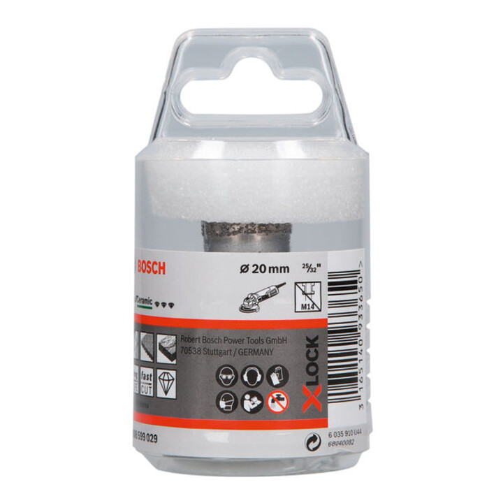Bosch Diamanttrockenbohrer X-LOCK Best for Ceramic Dry Speed 20 x 35 mm