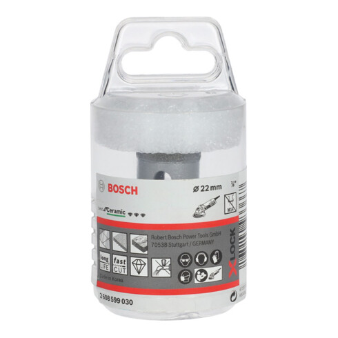 Bosch Diamanttrockenbohrer X-LOCK Best for Ceramic Dry Speed 22 x 35 mm