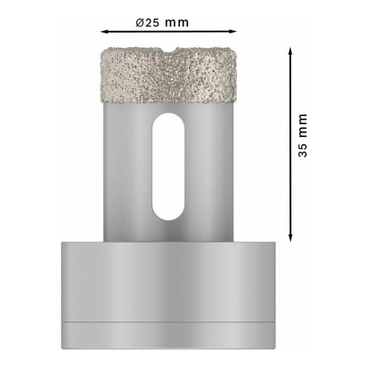 Bosch Diamanttrockenbohrer X-LOCK Best for Ceramic Dry Speed 25 x 35 mm