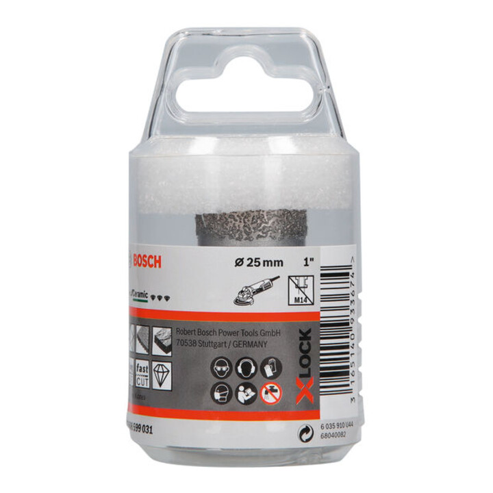 Bosch Diamanttrockenbohrer X-LOCK Best for Ceramic Dry Speed 25 x 35 mm