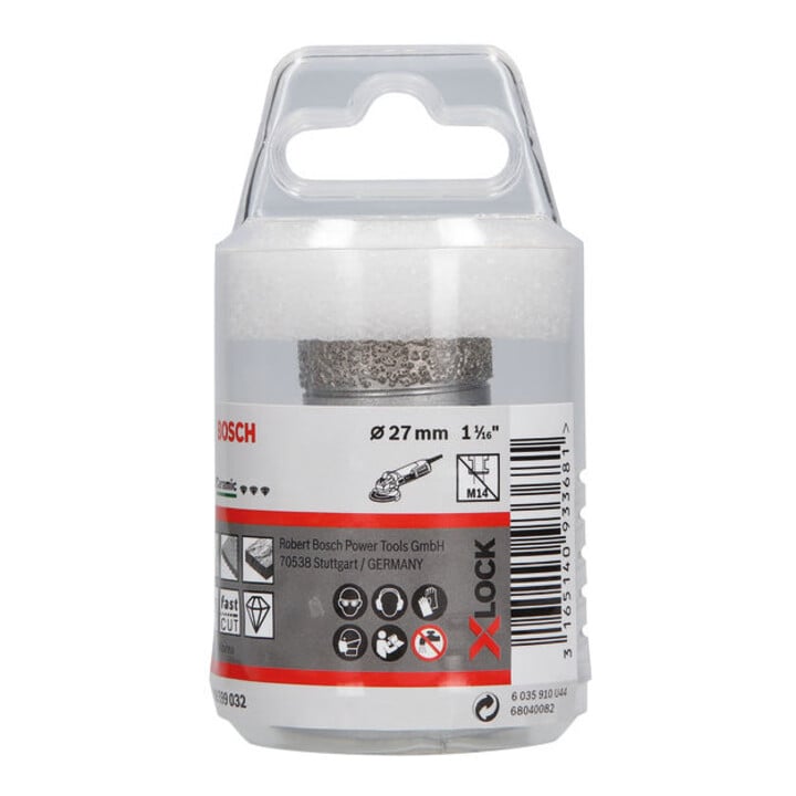 Bosch Diamanttrockenbohrer X-LOCK Best for Ceramic Dry Speed 27 x 35 mm