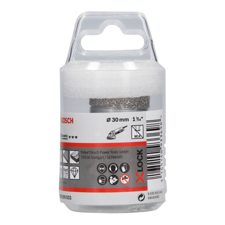 Bosch Diamanttrockenbohrer X-LOCK Best for Ceramic Dry Speed 30 x 35 mm