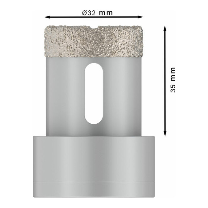 Bosch Diamanttrockenbohrer X-LOCK Best for Ceramic Dry Speed 32 x 35 mm