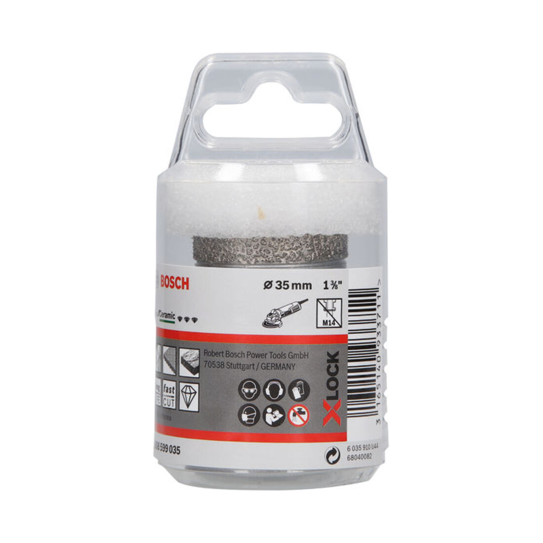 Bosch Diamanttrockenbohrer X-LOCK Best for Ceramic Dry Speed 35 x 35 mm