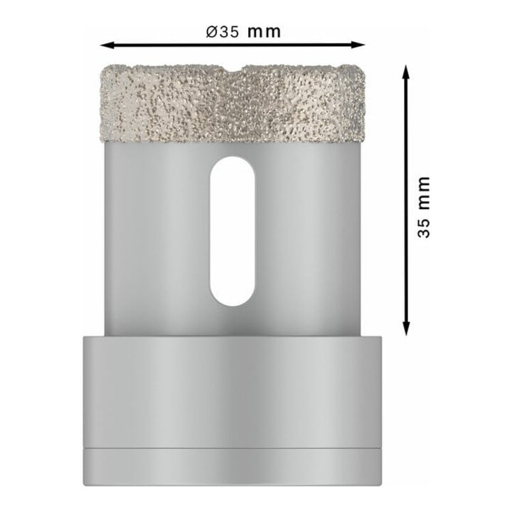Bosch Diamanttrockenbohrer X-LOCK Best for Ceramic Dry Speed 35 x 35 mm