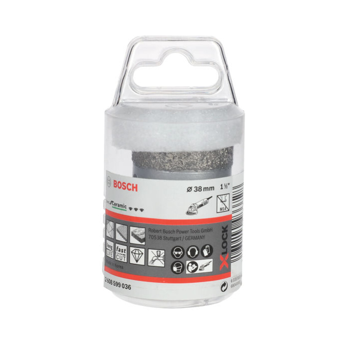 Bosch Diamanttrockenbohrer X-LOCK Best for Ceramic Dry Speed 38 x 35 mm