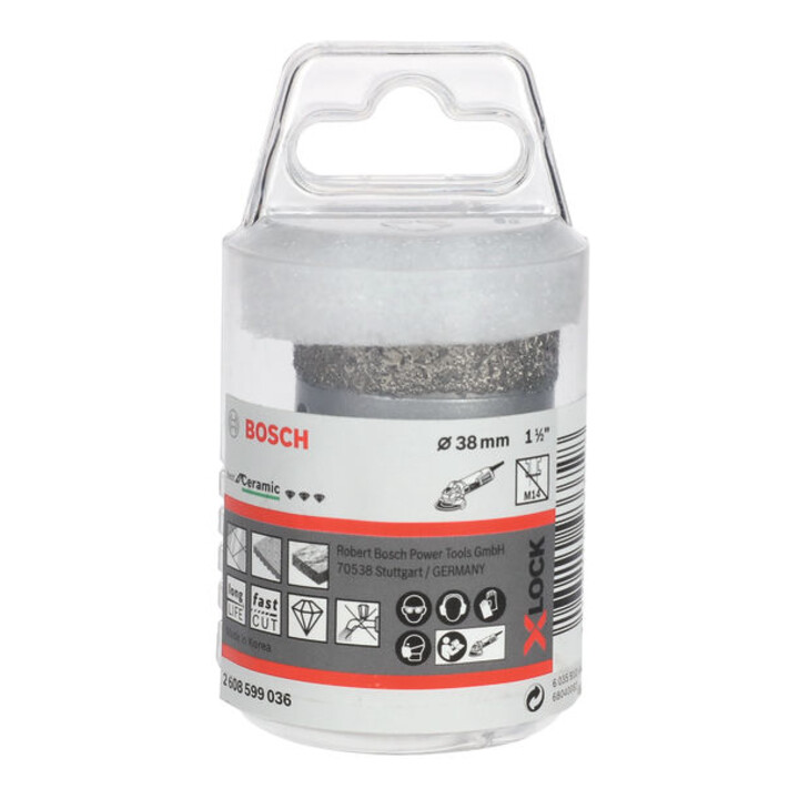 Bosch Diamanttrockenbohrer X-LOCK Best for Ceramic Dry Speed 38 x 35 mm