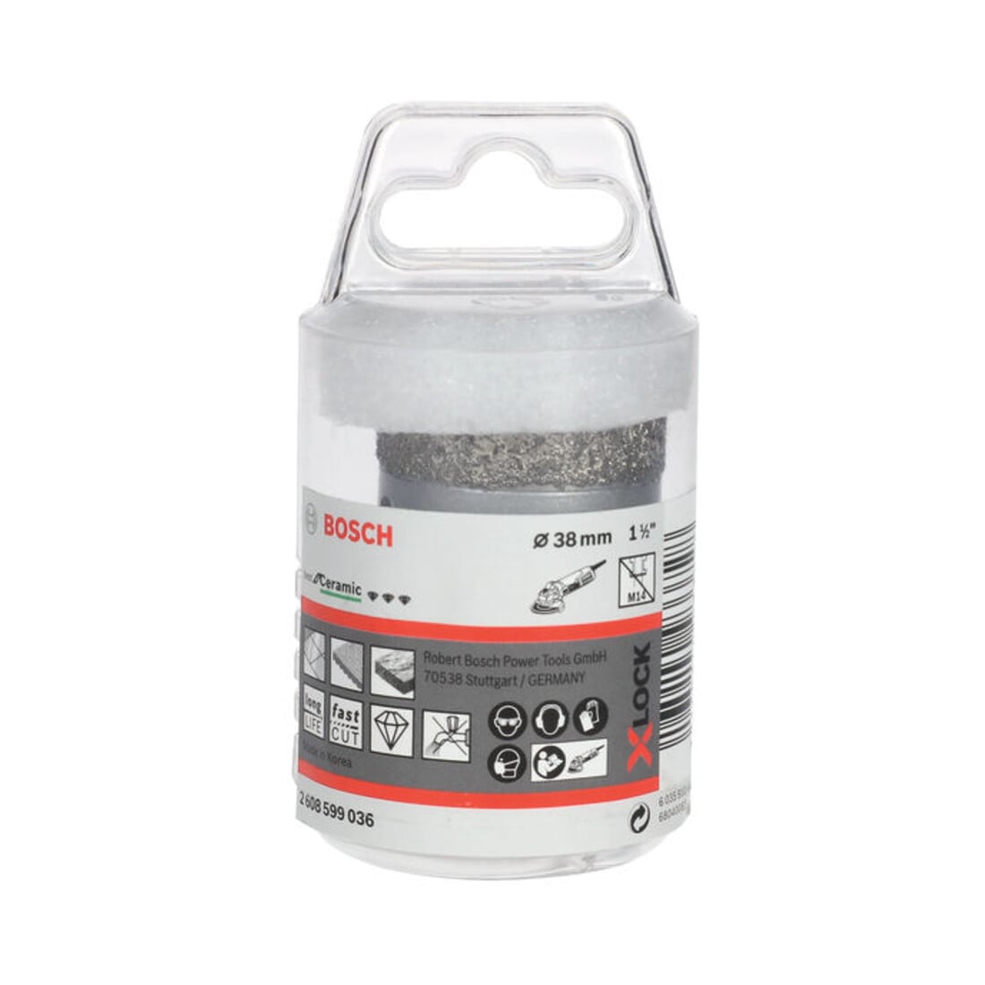 Bosch Diamanttrockenbohrer X-LOCK Best for Ceramic Dry Speed 38 x 35 mm