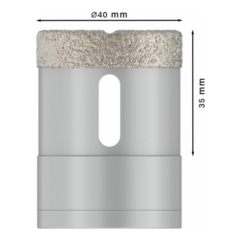 Bosch Diamanttrockenbohrer X-LOCK Best for Ceramic Dry Speed 40 x 35 mm