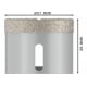 Bosch Diamanttrockenbohrer X-LOCK Best for Ceramic Dry Speed 51 x 35 mm