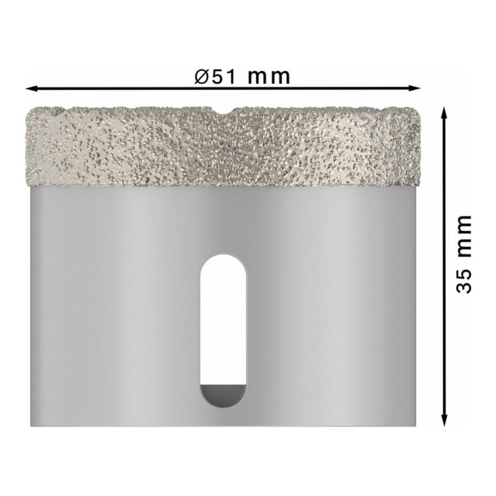Bosch Diamanttrockenbohrer X-LOCK Best for Ceramic Dry Speed 51 x 35 mm