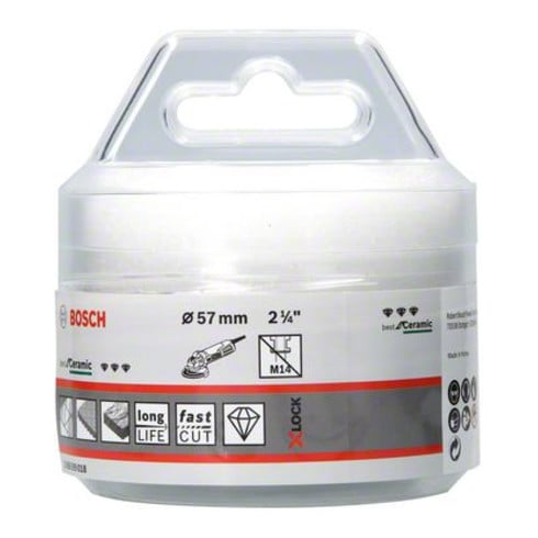 Bosch Diamanttrockenbohrer X-LOCK Best for Ceramic Dry Speed 57 x 35 mm