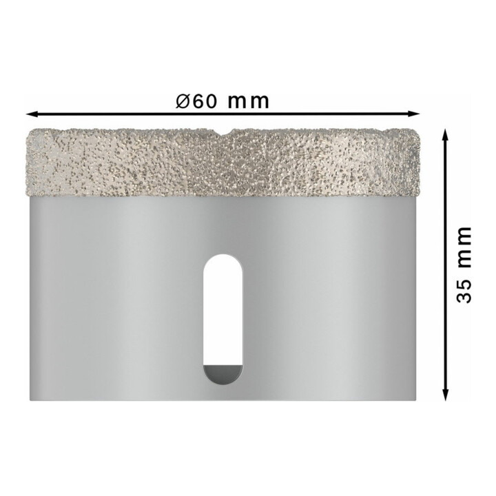 Bosch Diamanttrockenbohrer X-LOCK Best for Ceramic Dry Speed 60 x 35 mm