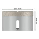 Bosch Diamanttrockenbohrer X-LOCK Best for Ceramic Dry Speed 65 x 35 mm