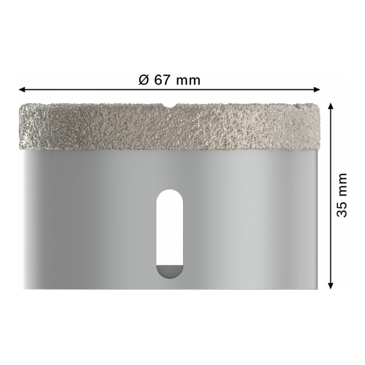 Bosch Diamanttrockenbohrer X-LOCK Best for Ceramic Dry Speed 67 x 35 mm