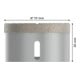 Bosch Diamanttrockenbohrer X-LOCK Best for Ceramic Dry Speed 70 x 35 mm