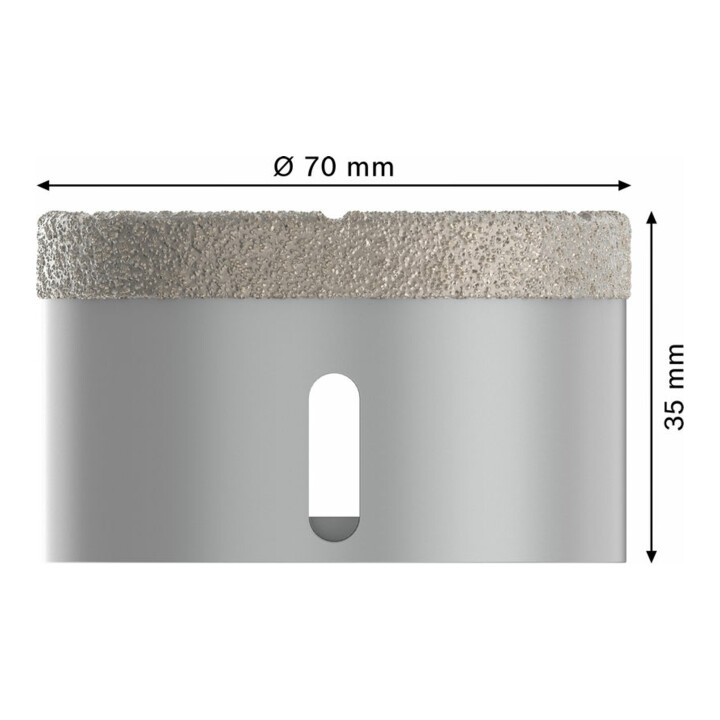 Bosch Diamanttrockenbohrer X-LOCK Best for Ceramic Dry Speed 70 x 35 mm