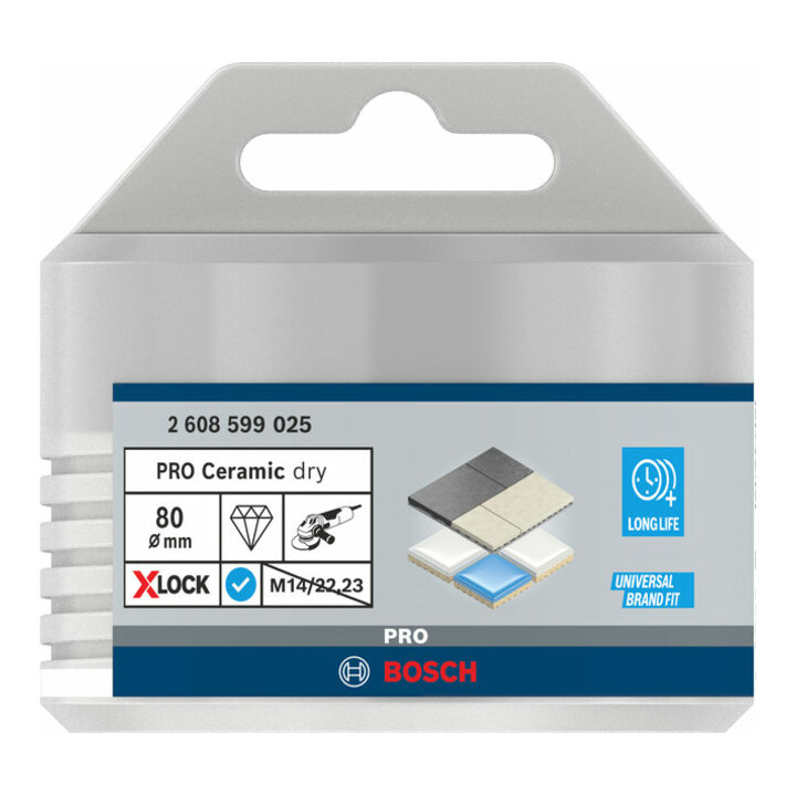 Bosch Diamanttrockenbohrer X-LOCK Best for Ceramic Dry Speed 80 x 35 mm