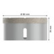 Bosch Diamanttrockenbohrer X-LOCK Best for Ceramic Dry Speed 80 x 35 mm