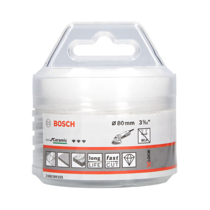 Bosch Diamanttrockenbohrer X-LOCK Best for Ceramic Dry Speed 80 x 35 mm